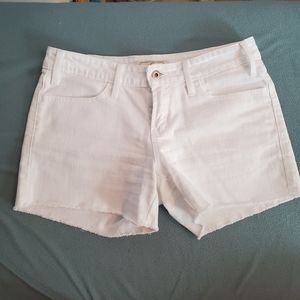 Levi's White Denim Shorts